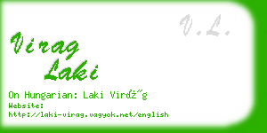 virag laki business card